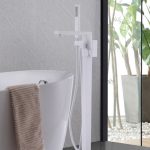 Смеситель ABBER Daheim AF8215W напольный, белый матовый