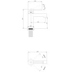 Смеситель ABBER Emotion AF8810B для раковины, черный матовый