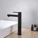 Смеситель ABBER Emotion AF8811B для накладной раковины, черный матовый