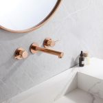 Смеситель ABBER Emotion AF88121RG скрытого монтажа для раковины, розовое золото