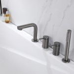 Смеситель ABBER Emotion AF8813NG на борт ванны, никель