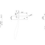 Смеситель ABBER Rund AF8731NG для ванны скрытого монтажа, никель