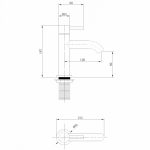 Смеситель ABBER Wasser Kreis AF8110G для раковины, золото матовое
