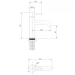 Смеситель ABBER Wasser Kreis AF8110NG для раковины, никель