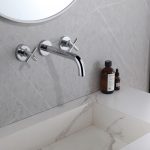 Смеситель ABBER Wasser Kreis AF81121 для раковины скрытого монтажа, хром