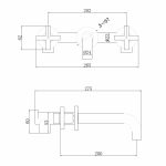 Смеситель ABBER Wasser Kreis AF81121G для раковины скрытого монтажа, золото матовое