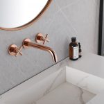 Смеситель ABBER Wasser Kreis AF81121RG для раковины скрытого монтажа, розовое золото