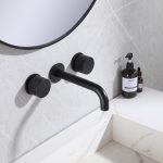 Смеситель ABBER Wasser Kreis AF81122B для раковины скрытого монтажа, черный матовый