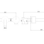 Смеситель ABBER Wasser Kreis AF81122B для раковины скрытого монтажа, черный матовый