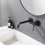 Смеситель ABBER Wasser Kreis AF8112B для раковины скрытого монтажа, черный матовый