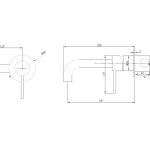 Смеситель ABBER Wasser Kreis AF8112B для раковины скрытого монтажа, черный матовый