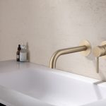 Смеситель ABBER Wasser Kreis AF8112G для раковины скрытого монтажа, золото матовое