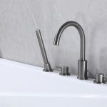 Смеситель ABBER Wasser Kreis AF8113NG на борт ванны, никель