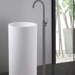 Смеситель ABBER Wasser Kreis AF8141NG напольный для раковины, никель