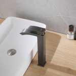 Смеситель ABBER Wasserfall AF8611NG для накладной раковины, никель