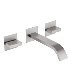 Смеситель ABBER Wasserfall AF8612SP для раковины скрытого монтажа, сатин