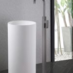 Смеситель ABBER Wasserfall AF8640NG напольный для раковины, никель