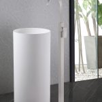Смеситель ABBER Wasserfall AF8640SP напольный для раковины, сатин
