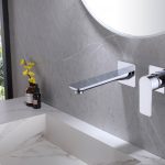 Смеситель ABBER Weiss Insel AF8082 для раковины скрытого монтажа, хром