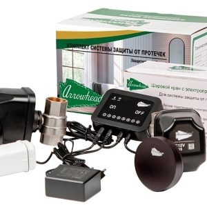 Комплект системы защиты от протечек ARROWHEAD с беспроводными датчиками, 3/4"