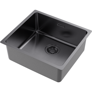 кухонная мойка - Omoikiri Tadzava 49-U/I-GM нерж. сталь/вороненая сталь