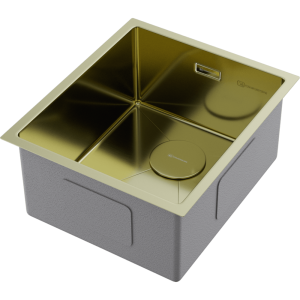 кухонная мойка - Omoikiri Taki 38-U/IF-LG нерж. сталь/светлое золото