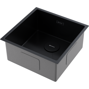 кухонная мойка - Omoikiri Taki 44-U/IF-GB нерж. сталь/графит