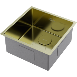 кухонная мойка - Omoikiri Taki 44-U/IF-LG нерж. сталь/светлое золото