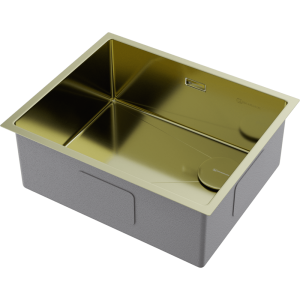 кухонная мойка - Omoikiri Taki 54-U/IF Side SF-LG нерж. сталь/светлое золото