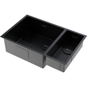 кухонная мойка - Omoikiri Taki 69-2-U/IF-L Side-GB нерж. сталь/графит