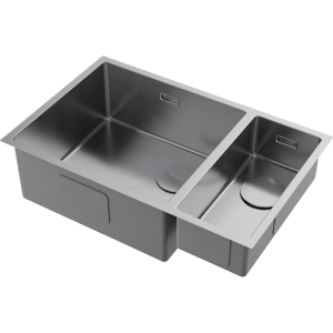 кухонная мойка - Omoikiri Taki 69-2-U/IF-L Side-IN нерж. сталь/нержавеющая сталь