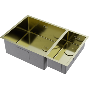 кухонная мойка - Omoikiri Taki 69-2-U/IF-L Side-LG нерж. сталь/светлое золото