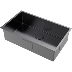 кухонная мойка - Omoikiri Taki 74-U/IF-GM нерж. сталь/вороненая сталь