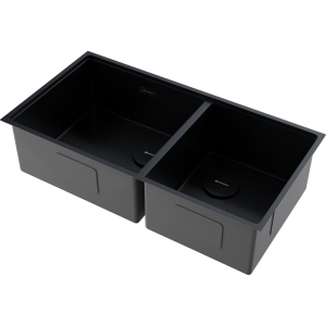 кухонная мойка - Omoikiri Taki 85-2-LB-U/IF Side-GB нерж. сталь/графит