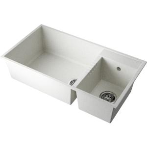 кухонная мойка - Omoikiri Tedori 85-2-U-WH Tetogranit/белый