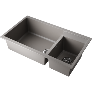 кухонная мойка - Omoikiri Tedori 86-2-LB-GR Tetogranit/leningrad grey