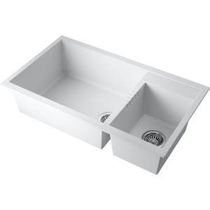 кухонная мойка - Omoikiri Tedori 86-2-LB-WH Tetogranit/белый