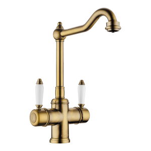 смеситель для кухни - Omoikiri Tottori-AB-022 латунь/античная латунь
