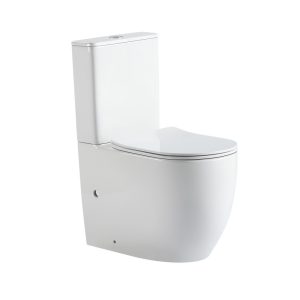 Унитаз ABBER Bequem AC1110T компакт белый, безободковый, смыв торнадо