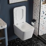 Унитаз ABBER Rechteck AC1201T подвесной белый, безободковый, смыв торнадо
