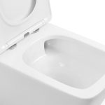 Унитаз ABBER Rechteck AC1201T подвесной белый, безободковый, смыв торнадо