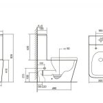 Унитаз ABBER Rechteck AC1210T компакт белый, безободковый, смыв торнадо