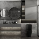 Унитаз ABBER Rechteck AC1210TMB компакт черный матовый, безободковый, смыв торнадо