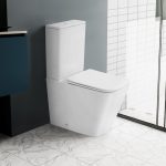 Унитаз ABBER Rechteck AC1210TMW компакт белый матовый, безободковый, смыв торнадо