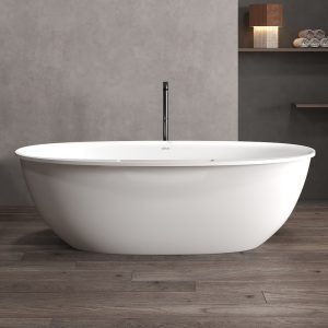 Ванна из искусственного камня ABBER Stein AS9631 белая матовая