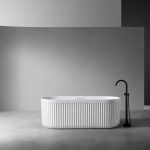 Ванна из искусственного камня ABBER Stuttgart AM9925 белая матовая
