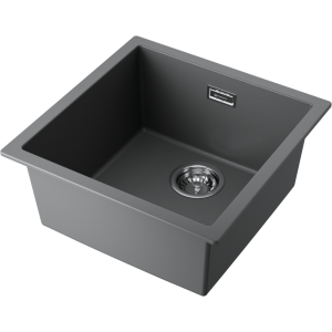 кухонная мойка - Omoikiri Yamakawa 45T-U/I-PL Tetogranit/платина