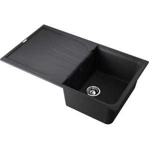 кухонная мойка - Omoikiri Yasugata 86-BL Tetogranit/черный