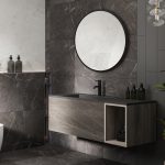 Зеркало ABBER Mond AG6201B без подсветки, металлическая рама, черный