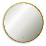Зеркало ABBER Mond AG6204SCGL-1.0 с подсветкой, бесконтактный выключатель, диммер, золото